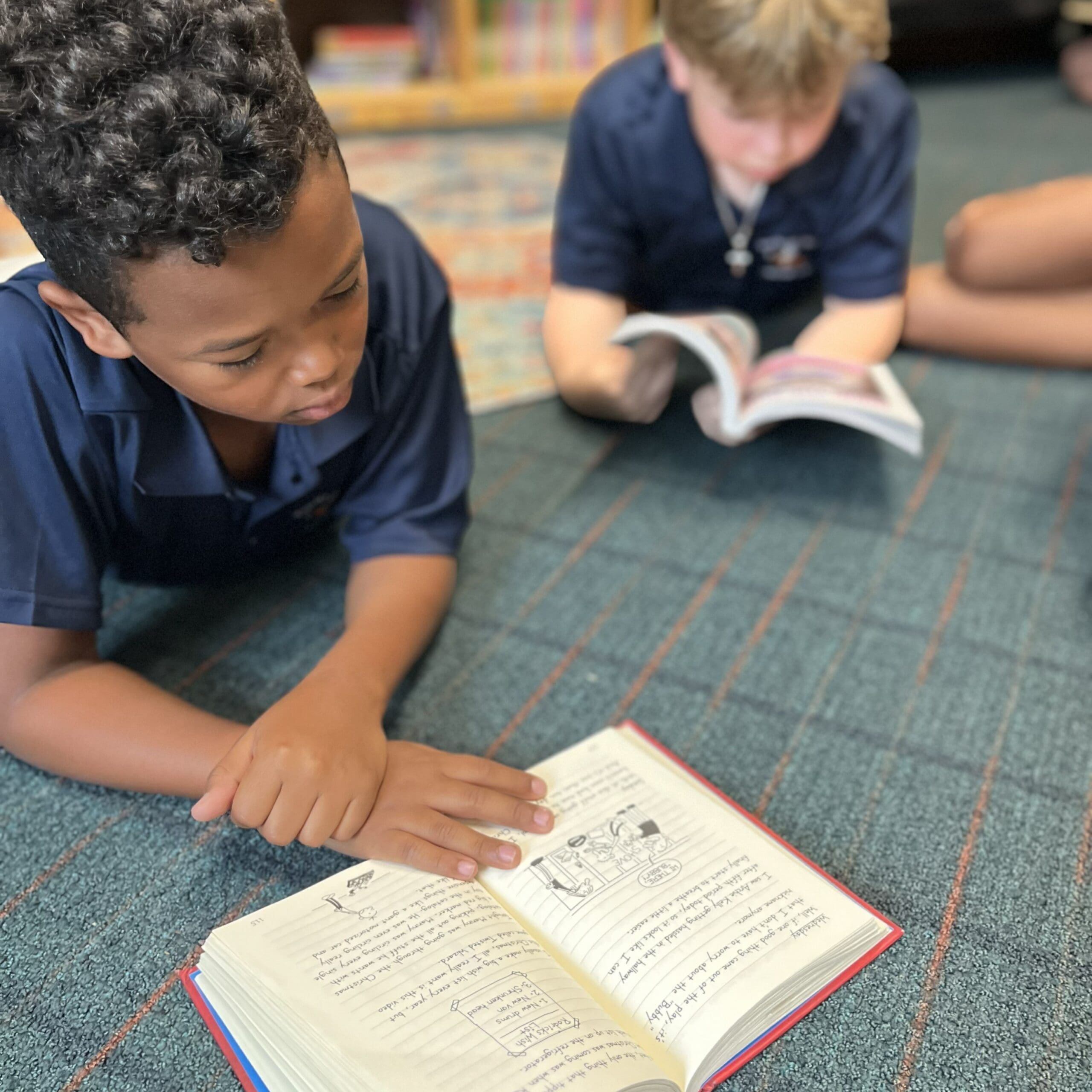 Two Students Reading